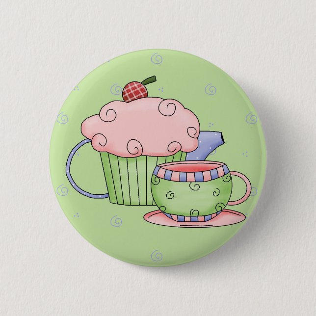 Tea Party Button (Front)
