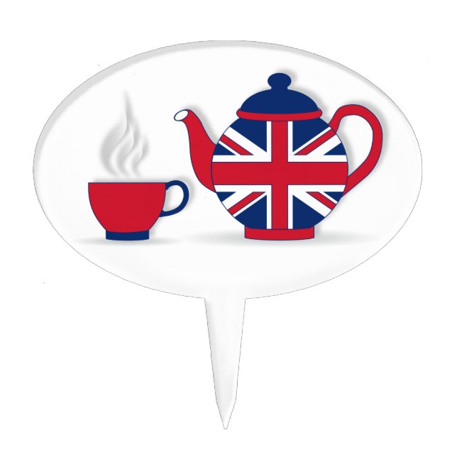 Tea Party Cake Topper (Front)