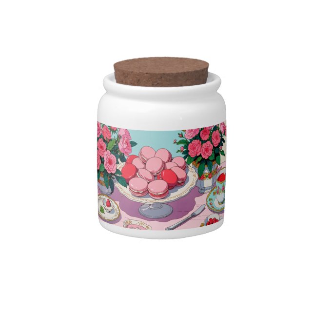 Tea party Candy Jar (Front)