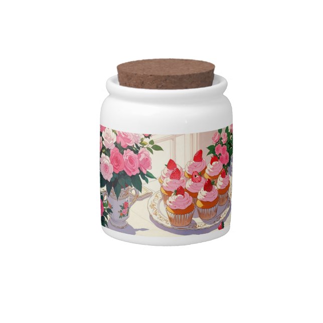 Tea party Candy Jar (Front)