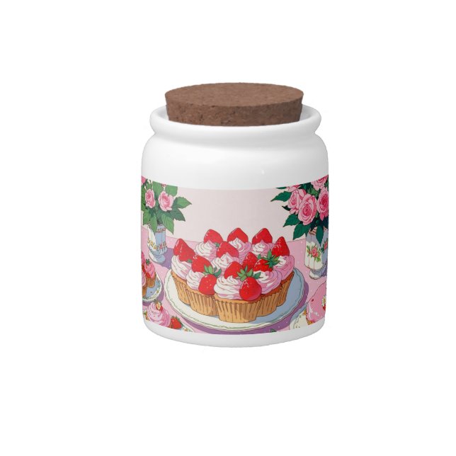 Tea party Candy Jar (Front)