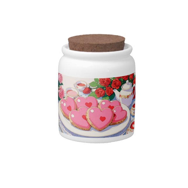 Tea party Candy Jar (Front)