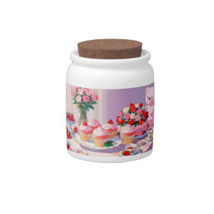Tea party Candy Jar