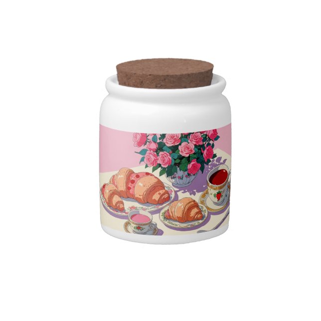 Tea party Candy Jar (Front)