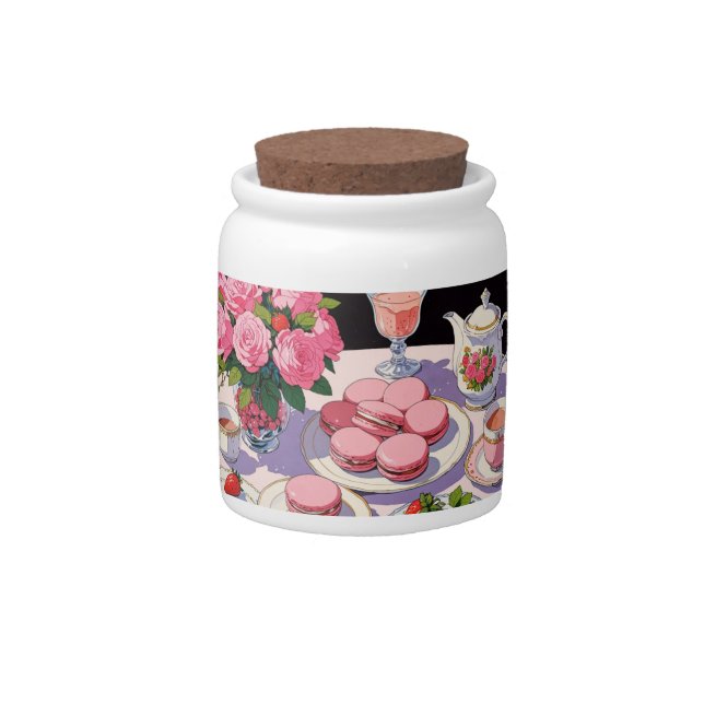 Tea party Candy Jar (Front)