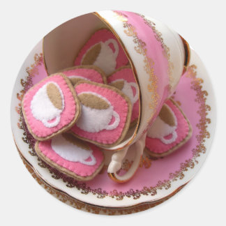 Tea Party! Classic Round Sticker