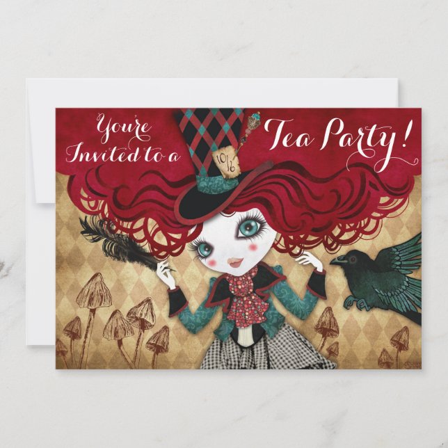 Tea Party Custom Invitations (Front)