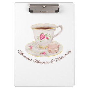 Tea Party Elegant Bridal Shower Bachelorette Clipboard