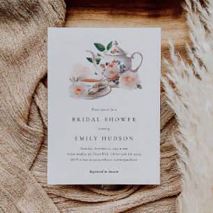 Tea Party Elegant Bridal Shower Invitation