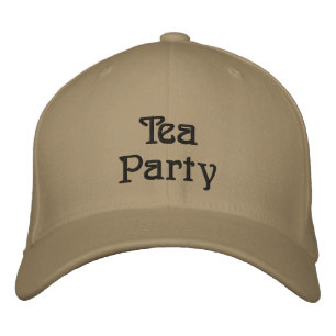 Tea Party Embroidered Baseball Hat