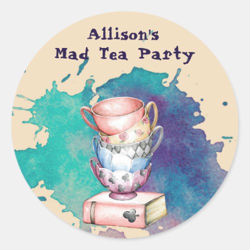 Tea Party Event Stickers