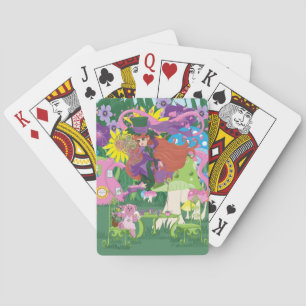Tea Party Fairy, Vintage Watch, and Mushrooms Poker Cards