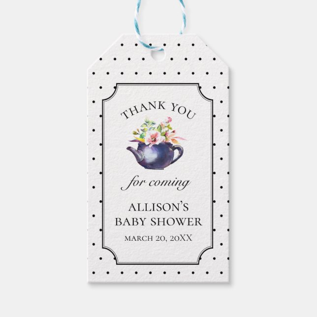 Tea Party Favor Tag (Front)
