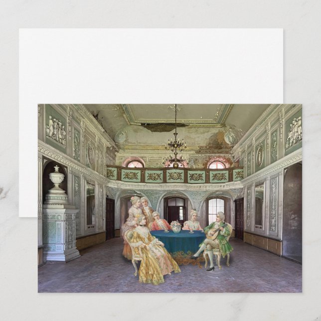 Tea Party Flat Holiday Card (Front/Back)