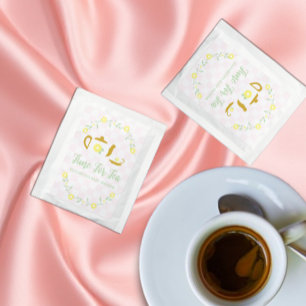 Tea Party Floral Baby Shower Bag Drink Mix