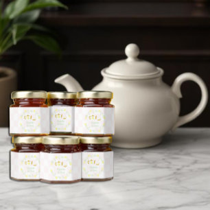 Tea Party Floral Baby Shower Honey Jar Favors