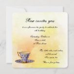 Tea Party For A Little Girls Birthday Invitation at Zazzle