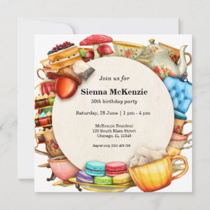 Tea party invitation
