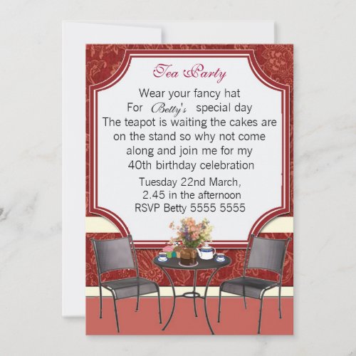 Tea Party Invitation