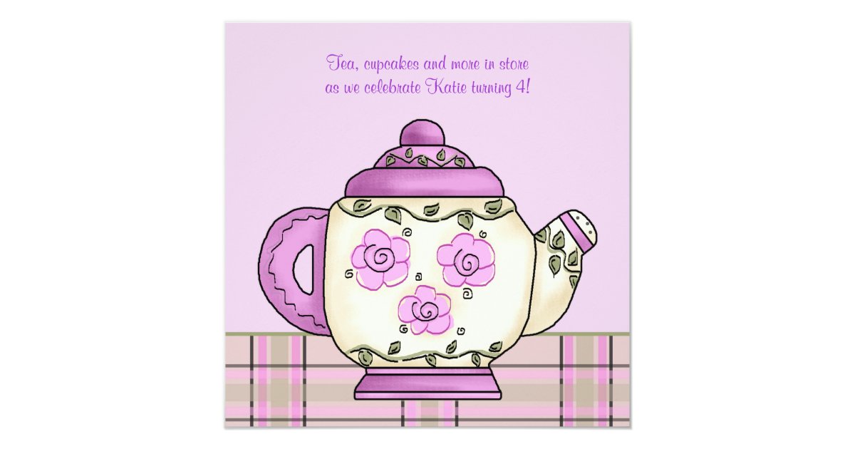 Tea Party Invitation | Zazzle