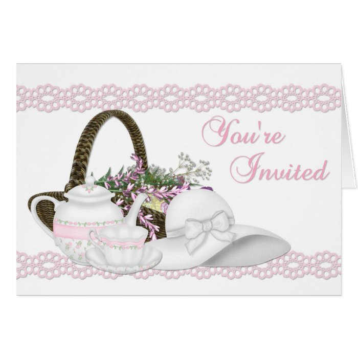 Tea Party Invitation Card