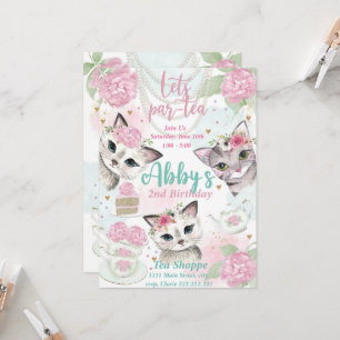 Tea Party Invitation, Let's Par-ty Invite