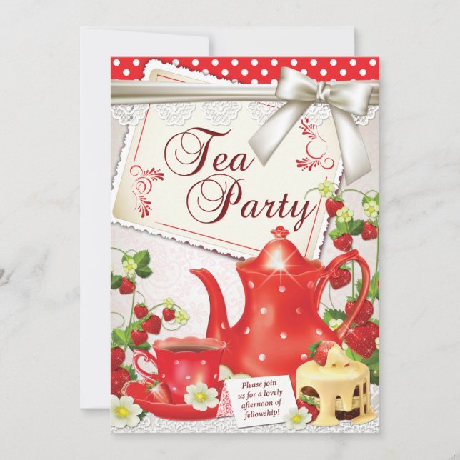 Tea Party Invitations (Front)