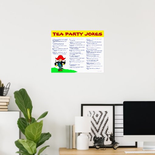 Tea Party Jokes Poster Zazzle