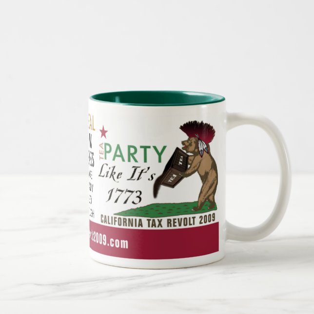 Tea Party Like It's 1773 - Repeal New Taxes Mug (Right)