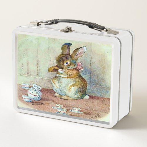 Tea Party Metal Lunch Box 