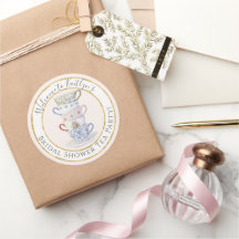 Tea Party Modern Heritage Watercolor Bridal Shower