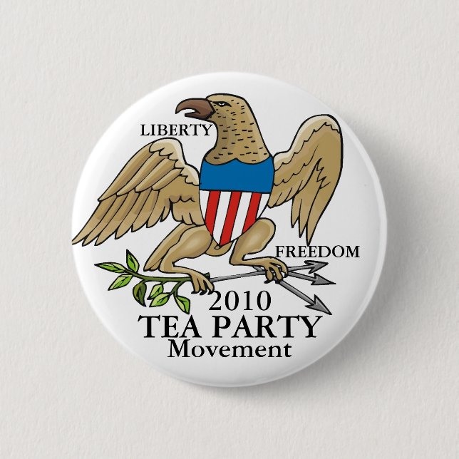 TEA PARTY MOVEMENT BUTTON (Front)