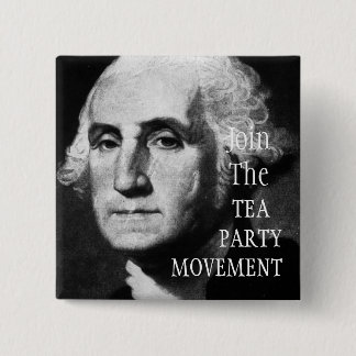 TEA PARTY MOVEMENT PINBACK BUTTON
