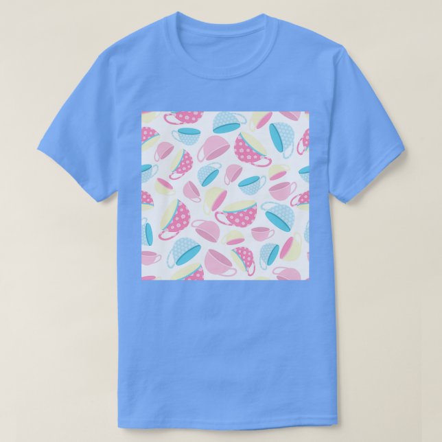 Tea Party Neck Gaiter Tea Pot and Tea Cup Neck Gat T-Shirt (Design Front)