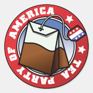 Tea Party of America Classic Round Sticker