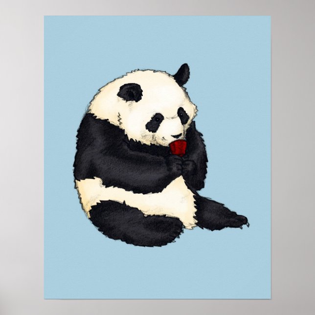 Tea Party Panda Poster (Front)