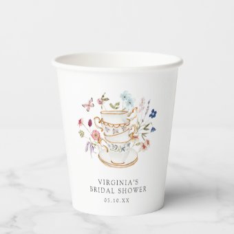 Tea Party Paper cup | Zazzle