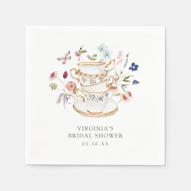 Tea Party Paper Napkin Zazzle