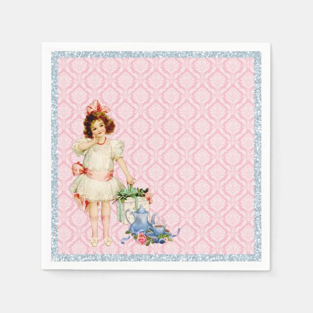 Tea Party Paper Napkins (Front)