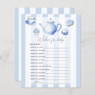 Tea party - Party game wishes for baby game