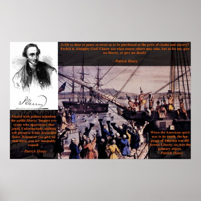 Tea Party - Patrick Henry Poster (Front)