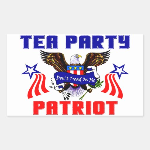 Tea Party Patriot Rectangular Sticker