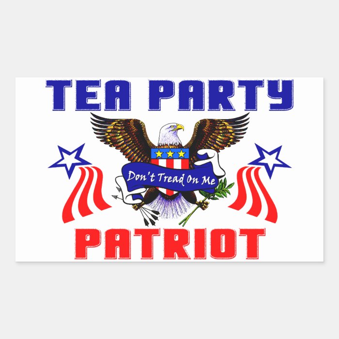 Tea Party Patriot Rectangular Stickers