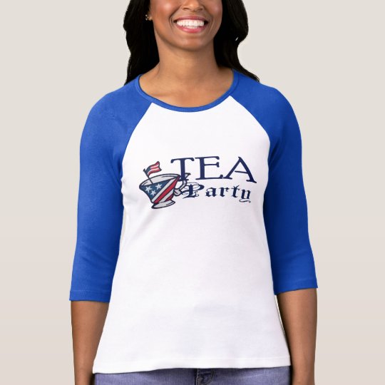 Tea Party Patriotic Political Flag T-Shirt