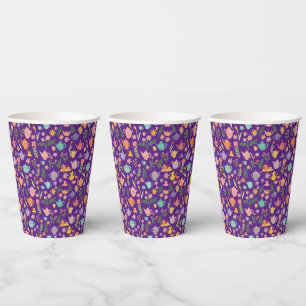 Tea Party Pattern Birthday Bridal Shower Easter Paper Cups