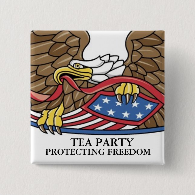 TEA PARTY PINBACK BUTTON (Front)
