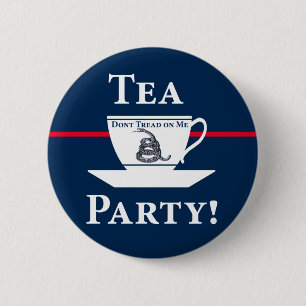 Tea Party! Pinback Button