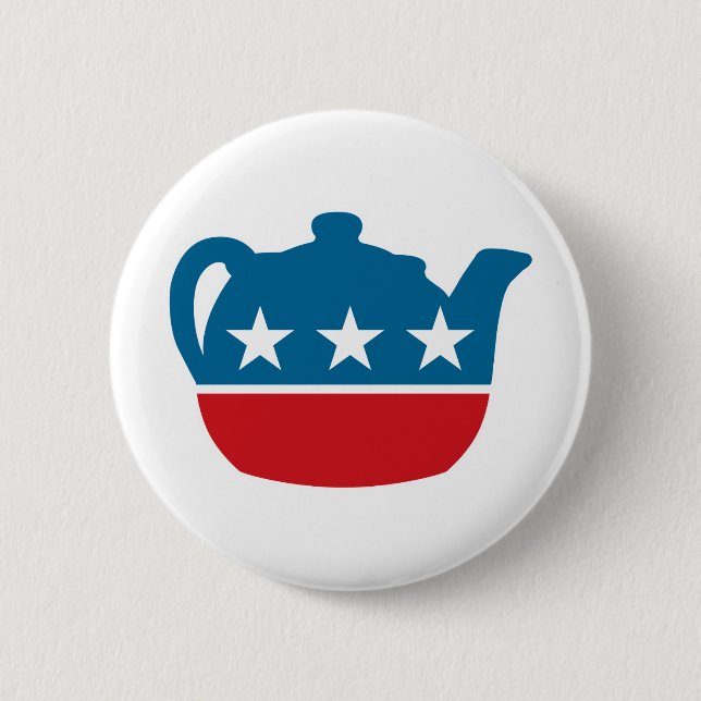 Tea Party! Pinback Button (Front)