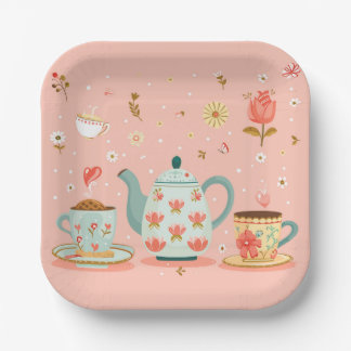 Tea Party Plates Decorations