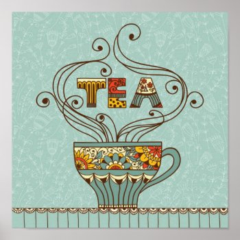 Tea Party Poster by countrykitchen at Zazzle